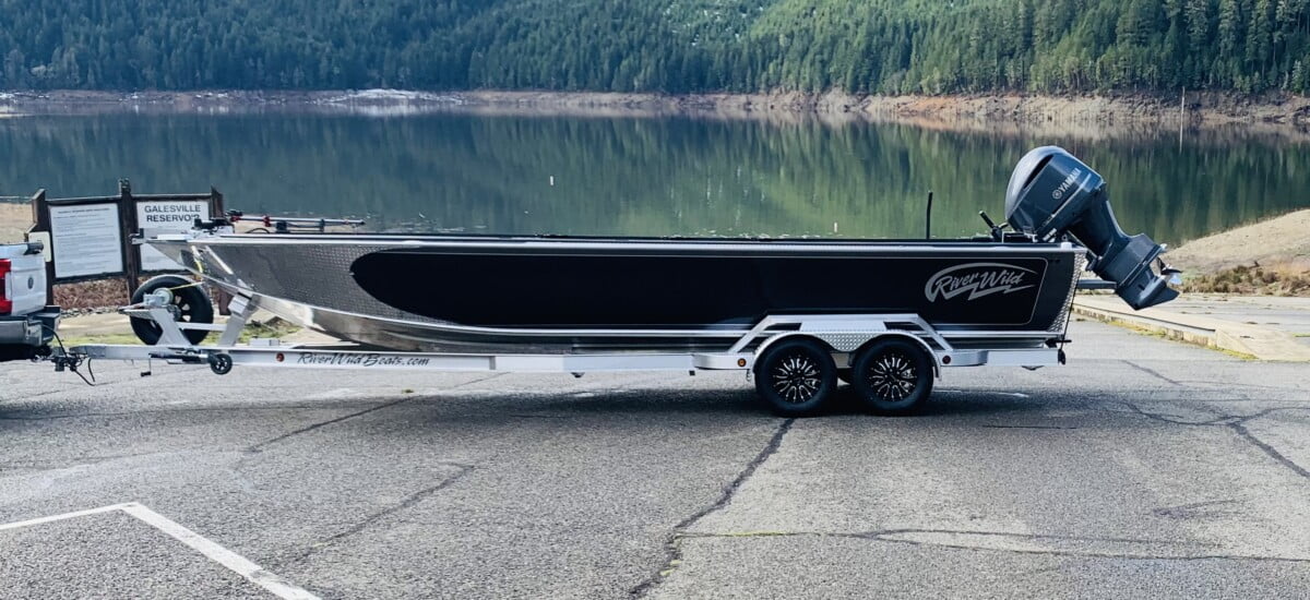 Feisty Fish 27-foot River Wild boat with a Yamaha 300 outboard